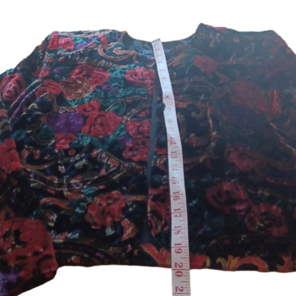 Retro/ vintage style Floral bolo velour look  Size 8 Blazer.Great used condition - Picture 9 of 12